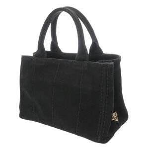 Prada Black Handbag Canvas Canapa